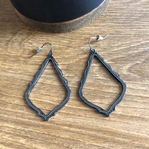 Kendra Scott Sophee Drop Earrings in Gunmetal